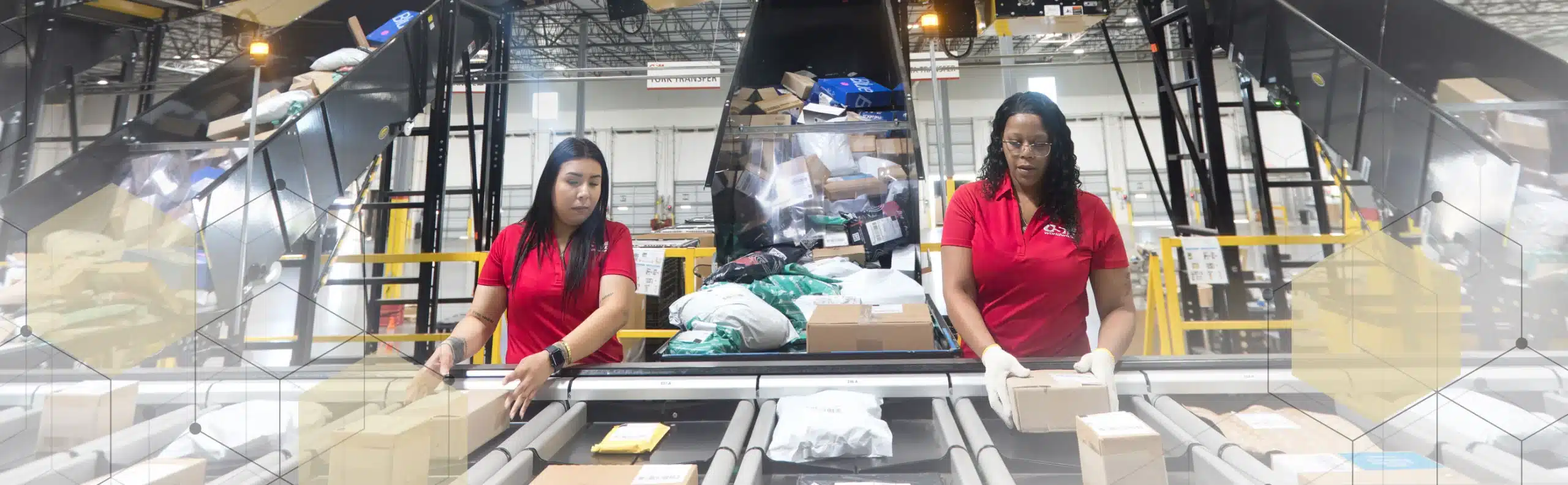 women working at a conveyor
